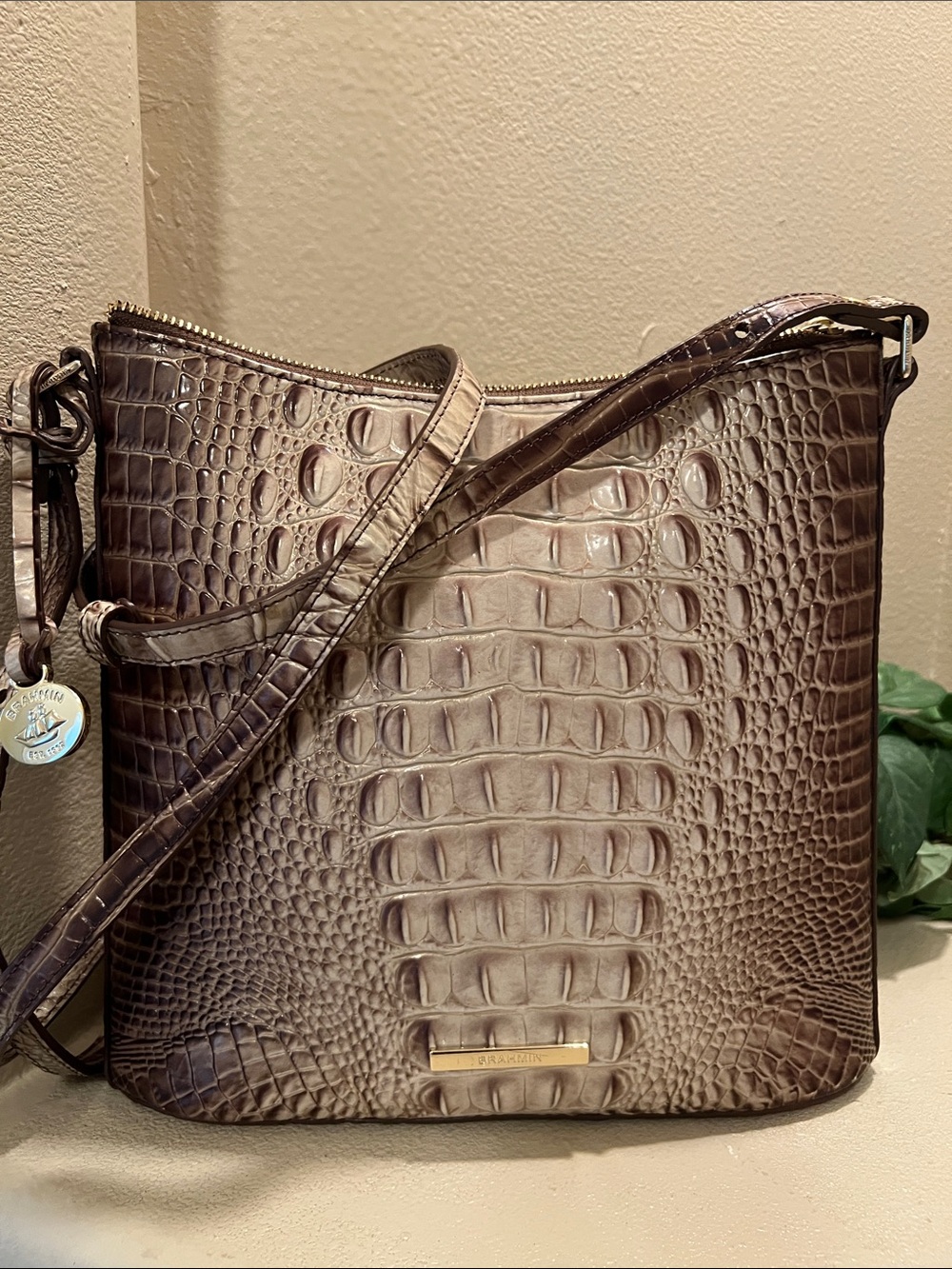 Brahmin Katie Amaretto or Cappuccino bag
